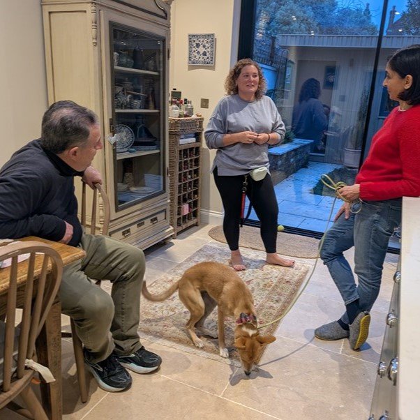 Rochelle discussing the training in her client's home